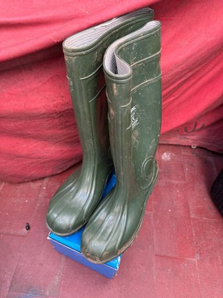 Botas de agua seguridad verdes