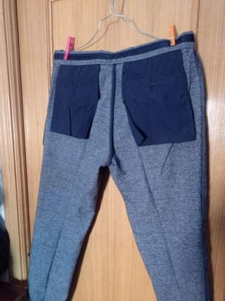 Massimo Dutti Pantalones Rectos Grises