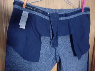Massimo Dutti Pantalones Rectos Grises
