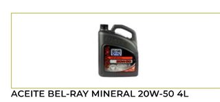 Pack Aceite Mineral Bel-Ray V-Twin 20W-50