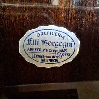 Antico specchio anni 40 in Argento 800 massiccio