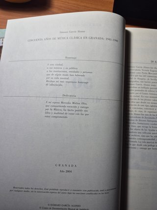 50 Años de Música Clásica en Granada 1941 - 1990