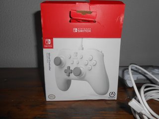 Mando PowerA Switch Blanco + Cable USB