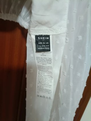 Blusa blanca manga larga