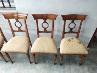 Conjunto de 6 sillas de comedor de madera