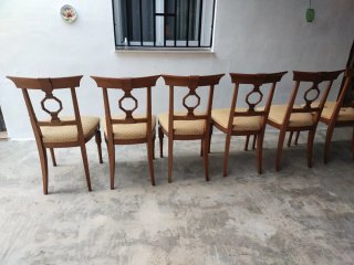 Conjunto de 6 sillas de comedor de madera