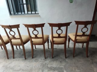 Conjunto de 6 sillas de comedor de madera