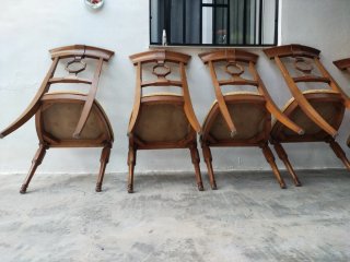 Conjunto de 6 sillas de comedor de madera