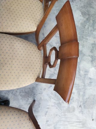 Conjunto de 6 sillas de comedor de madera