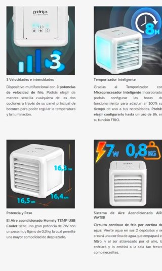Ventilador Aire Acondicionado Portátil NUEVO