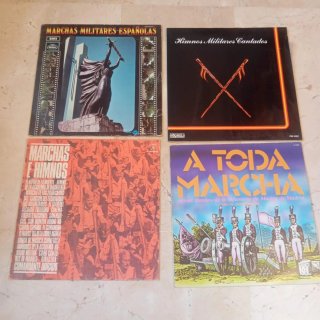 LPs Discos Marchas Militares. Lote de 10 por 20€