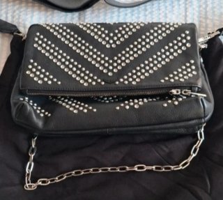 Bolso  Rocky Zadig & Voltaire Negro y Plateado