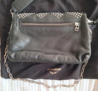 Bolso  Rocky Zadig & Voltaire Negro y Plateado