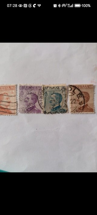 4 Francobolli Regno Italia 1901-1906