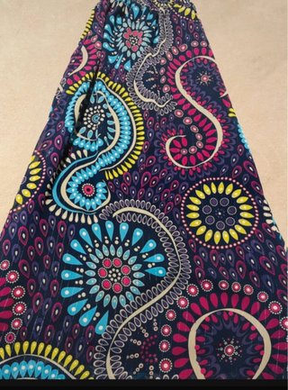 Vestido largo boho multicolor
