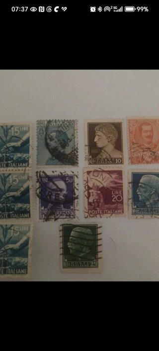 10 Francobolli Regno d'Italia inizio '900
