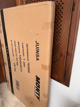 Mesa y 4 Sillas Exterior MONTY Beige