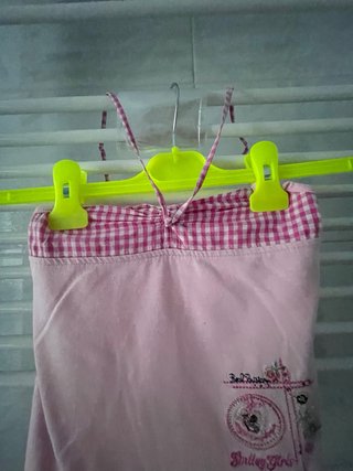 Vestitino rosa con fantasia a quadretti