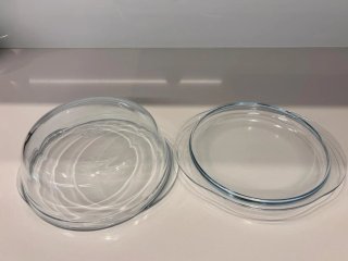 Casseruola rotonda in vetro borosilicato