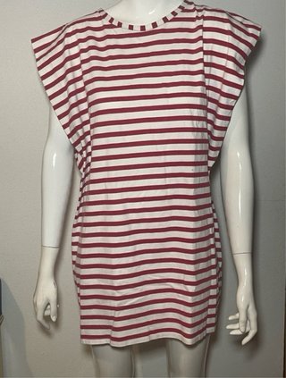 Vestido Zara Rayas Talla M