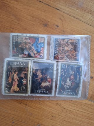 Lote Sellos España Navidad 1961-1965