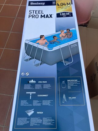 Depuradora de arena piscina desmontable.