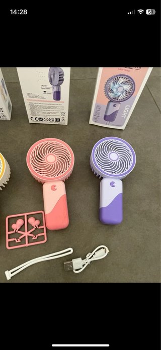 Mini ventilatori portatili colorati