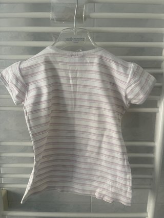 Maglietta a righe bimba con disegno