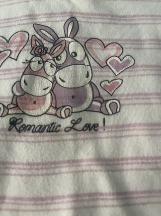Maglietta a righe bimba con disegno
