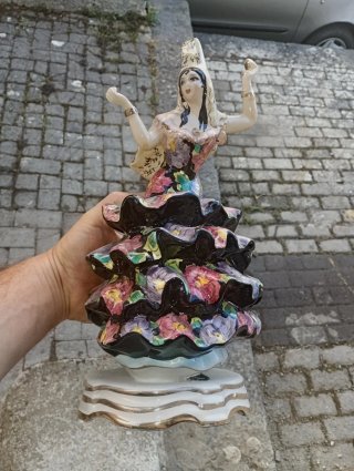 Statua ballerina flamenco porcellana