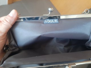 Bolso de mano Vogue plateado