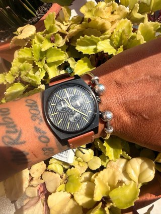 Reloj Nixon Time Teller Negro y Marrón