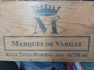 Lote 3 Cajas Madera Vino