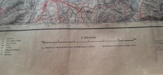 Mapa vintage Torrelavega 1971