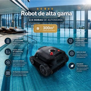 NUEVO Robot Limpiafondos Piscina Inalámbrico