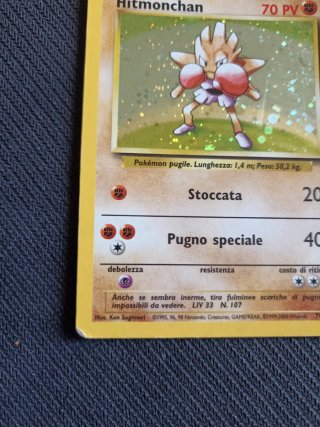Hitmonchan Base Set Holo Carta Pokémon