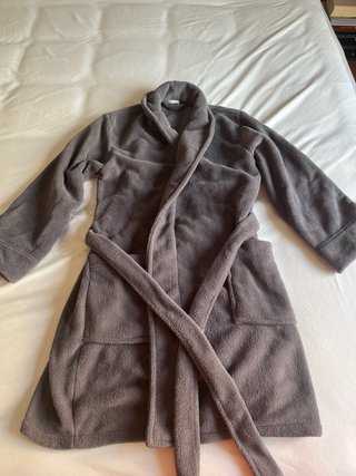 Bata polar mujer talla S gris