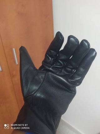 Guantes estilo cuero unisex negros