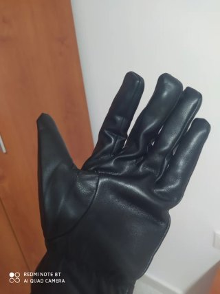 Guantes estilo cuero unisex negros
