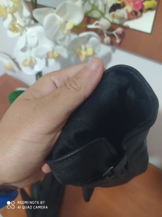 Guantes estilo cuero unisex negros