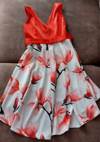 Vestido fiesta estampado floral