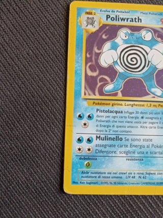 Poliwrath Holo Base Set Carta Pokémon