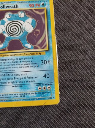 Poliwrath Holo Base Set Carta Pokémon