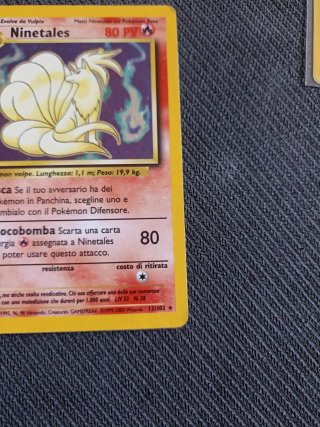 Ninetales Base Set Holo Pokémon Carta