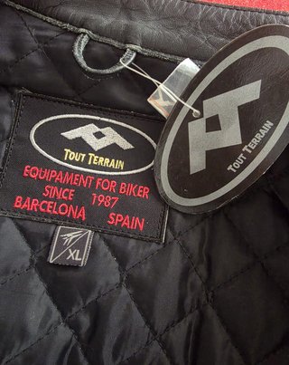 Chaqueta Cuero Biker Vintage Route 66 XL