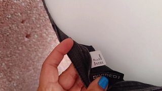 Vestido vaquero gris corto ajustado