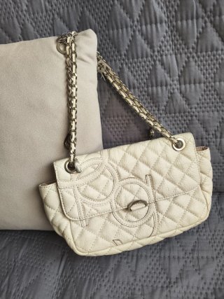 Bolso Purificación García Blanco Cadena Plata