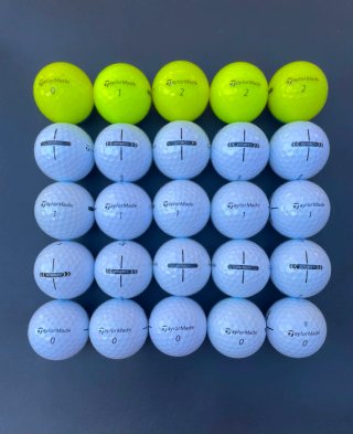 25 Palline da Golf TaylorMade Distance Perla