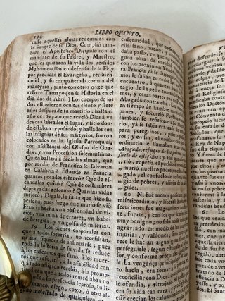 Libro Antiguo 1735 San Francisco de Paula
