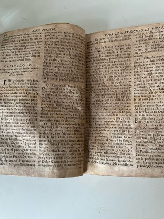 Libro Antiguo 1735 San Francisco de Paula